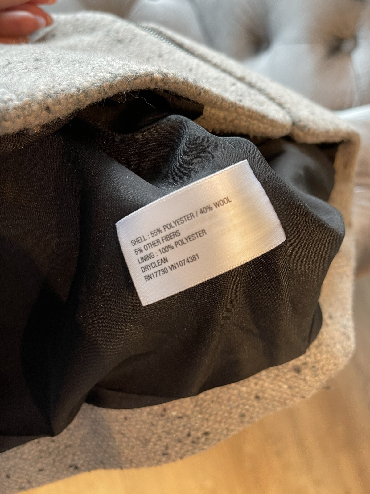 MOSSIMO Wool Gray Blazer Jacket - image 4