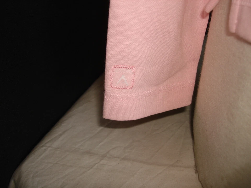 NUEVO ANTIGUA DESIERTO SECO ROSA ALGODÓN/POLIÉSTER/SPANDEX MUJER L/S FALSO CUELLO ALTO TALLA S Foto 3 de 4