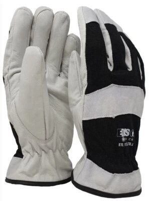 Guanto pelle fiore suina e tessuto EDIS - E11.06WN "WINTER"