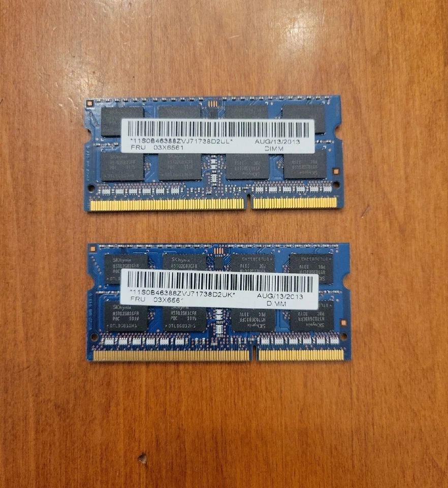 Hynix | 4GB 2Rx8 PC3-10600S | Laptop Memory RAM | HMT351S6CFR8C-H9 | *Working* - Image 2 of 2