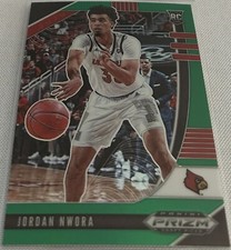 2020-21 Prizm Draft Basketball Jordan Nwora Louisville Cardinals Green Prizm RC