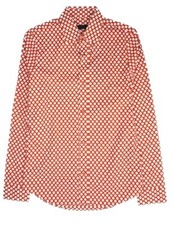 Men Burberry Formal Shirt Bright Militar Cotton Made In Italy Size 40 15.75