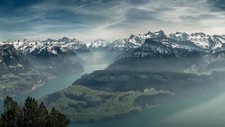 Landscape nature mountains Custom Gaming Mat Desk