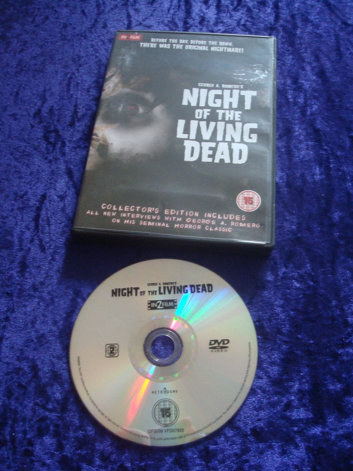 DVD NIGHT OF THE LIVING DEAD GEORGE A ROMERO CLASSIC HORROR UK COLLECTOR EDITION