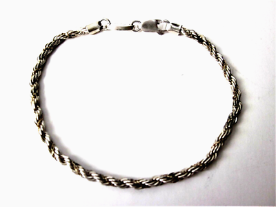 OroAmerica Sterling Silver with 14k Yellow Gold Accent Rope Chain