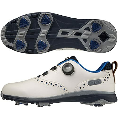 Кроссовки для гольфа MIZUNO NEXLITE PRO BOA WIDE 51GM2210 White Blue US1128 см 28590₽