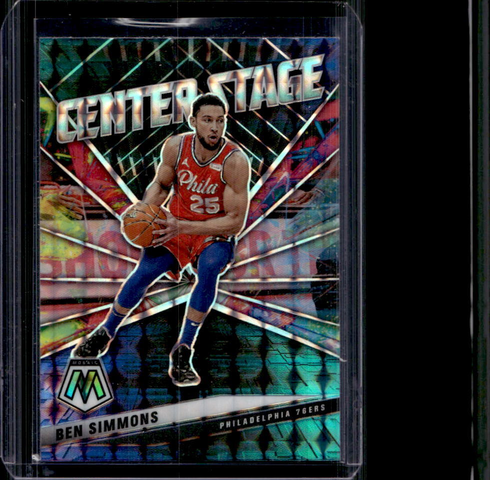2020-21 Mosaic Ben Simmons Center Stage Mosaic Prizm #30 76ers