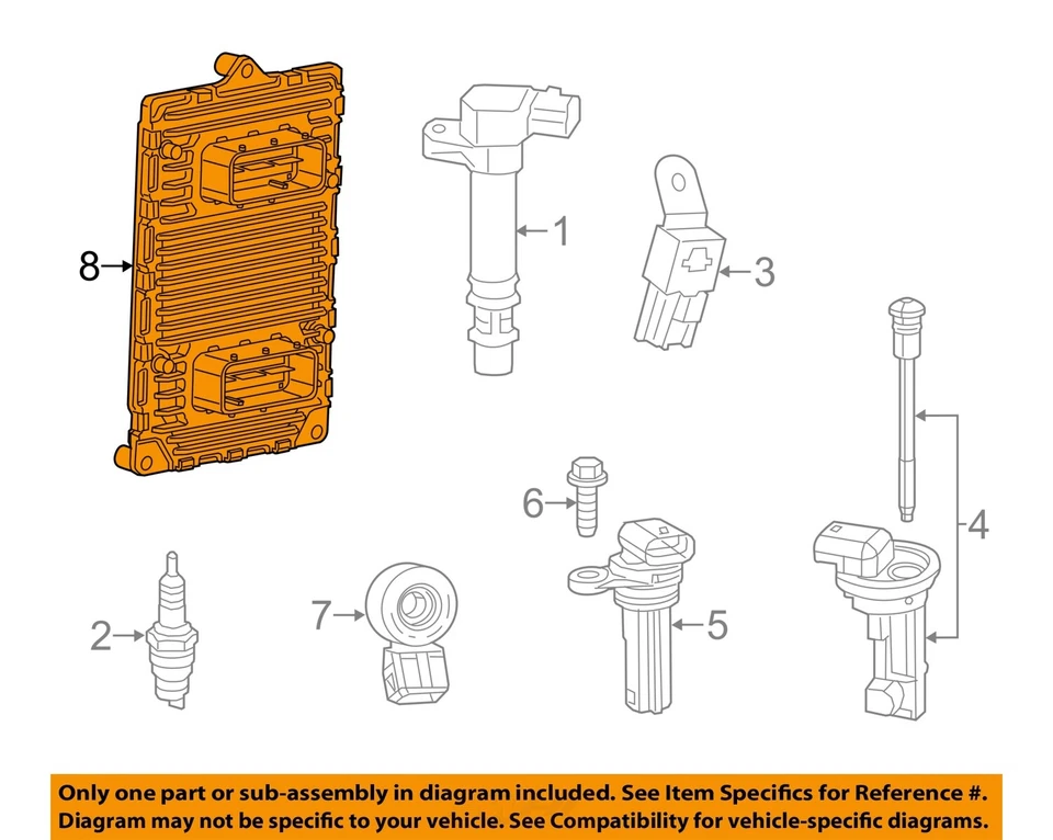 Módulo de control del motor usado (ECM) se adapta a: camioneta Ram Promaster 2500 2014 Electronic Co Foto 3 de 4