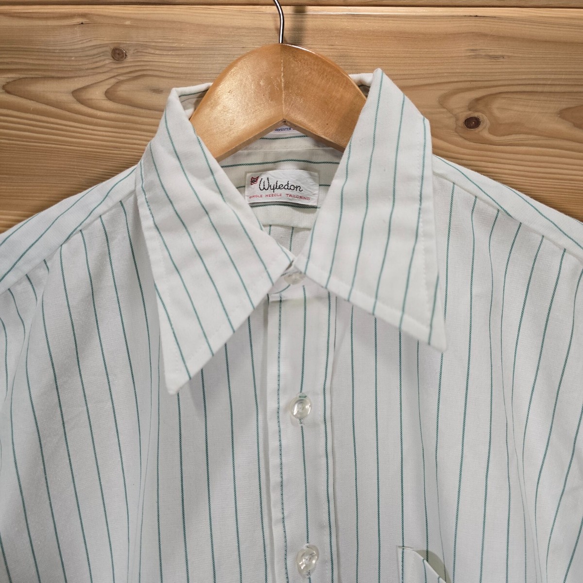 トップス 60s 70s Euro cotton open-collared shirt 60s and 70s European cotton open-collared shirt