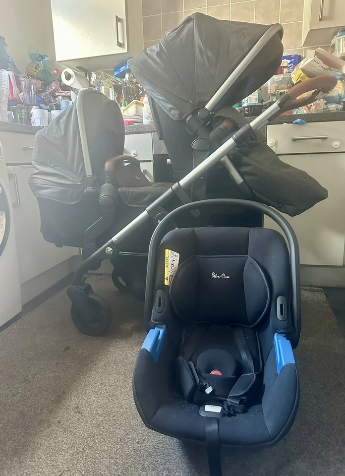 Silver Cross Wave Double Pram - Image 3 of 4