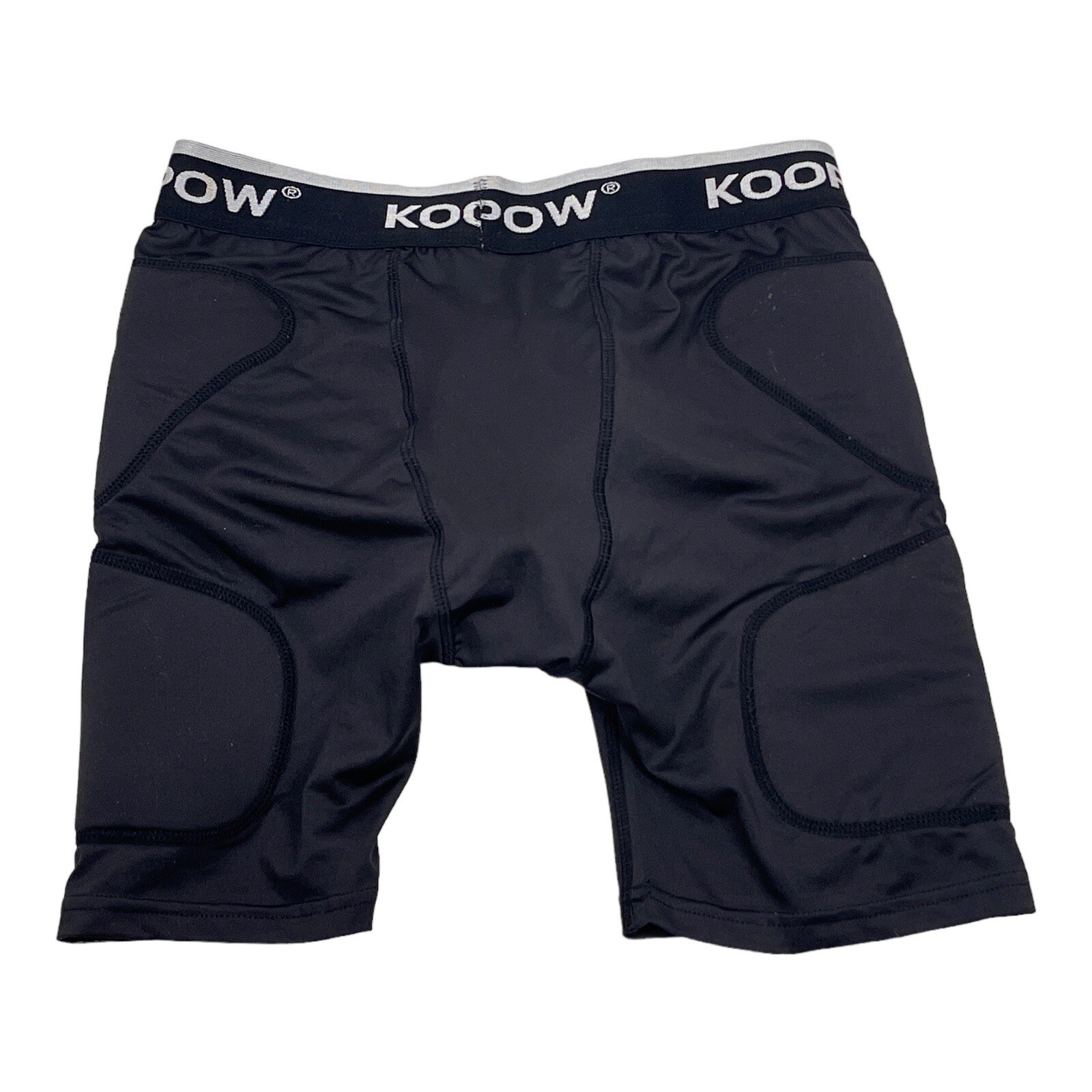 KOOPOW Youth Boys Padded Sliding Shorts w/ Soft Protective Athletic Cup