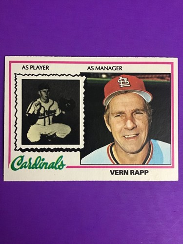 1978 TOPPS BASEBALL SET BREAK CARD # 324 Vern Rapp | eBay