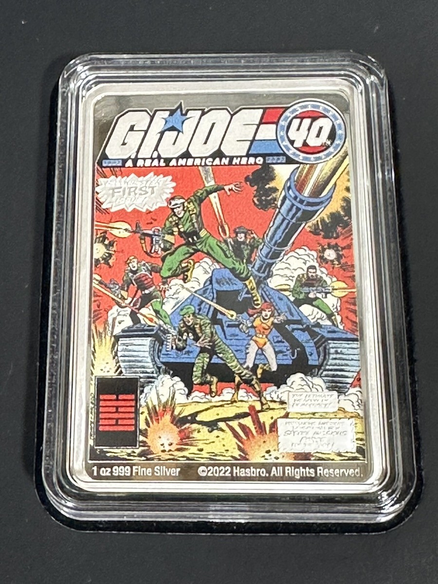 洞口依子 debut 40th anniversary necord 2022 Niue GI Joe 40th Anniversary Colorized 1 Oz Silver
