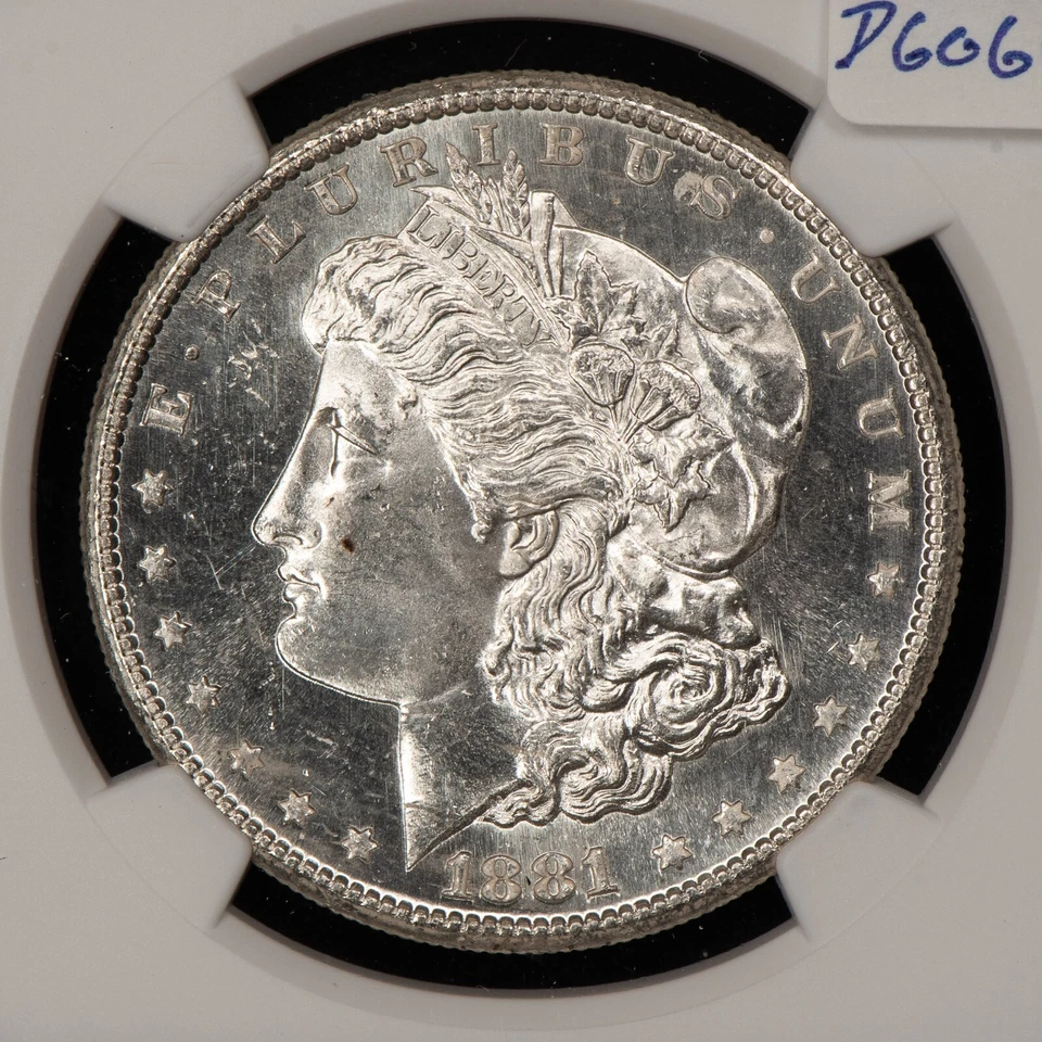 1881-S $1 Morgan Silver Dollar - Looks Proof-Like DMPL Rev - NGC MS 64 - D6066 - Image 4 of 4