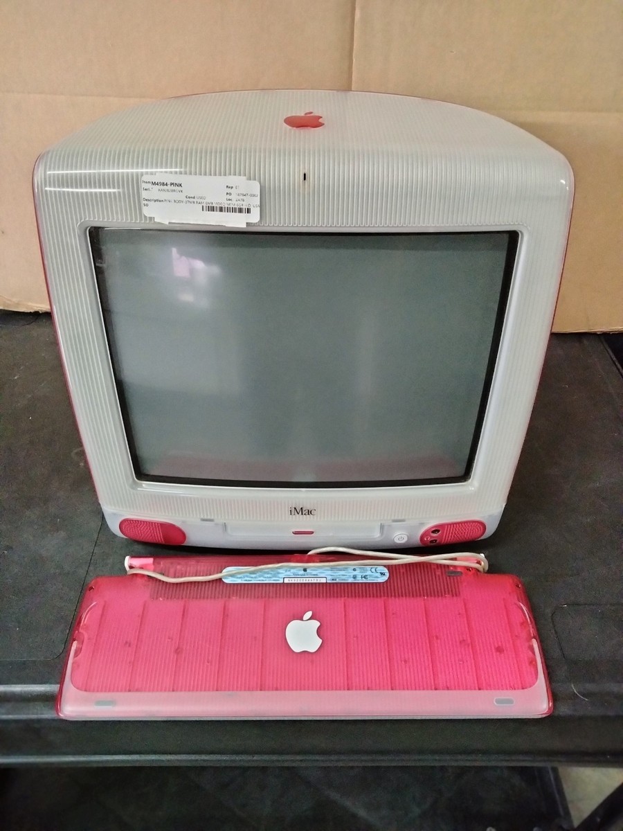 iMac G3 ピンク 本付き Apple iMac G3 M4984 PINK 97MB RAM, 6MB VIDEO MEMORY, 6GB HARD