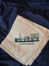 VTG Southern Railway Best Friend of Charleston Scarf/Tablecloth In Original Box