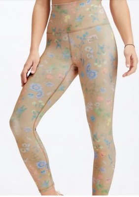 Fabletics Pureluxe Ultra High-Waisted 7/8 Leggings Sajuaro Floral SMALL  NWT $70
