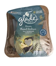 GLADE PLUGIN REFILLS Warm Flannel Embrace Twin Pack (Fern Sandalwood Cardamom)