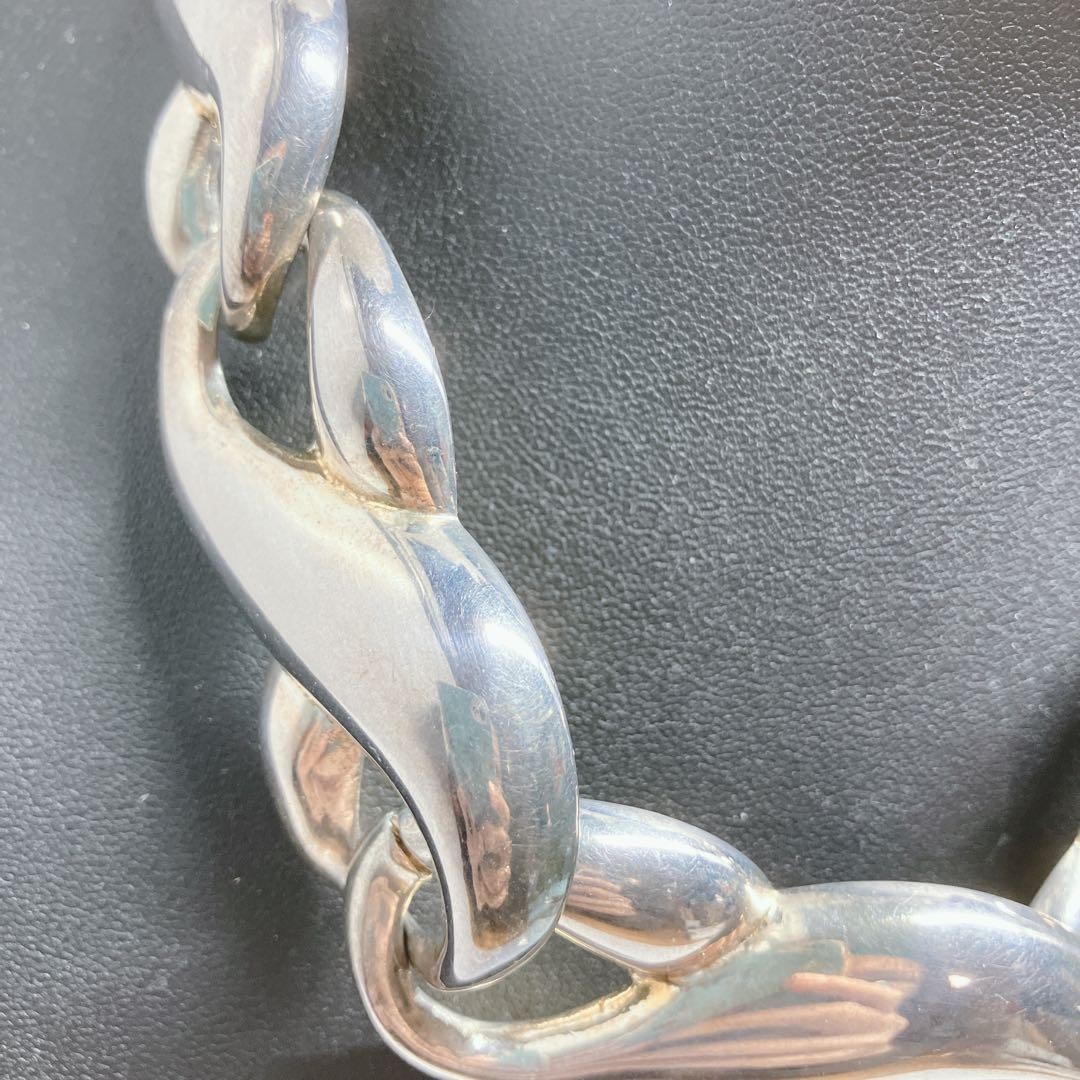 GIVENCHY Necklace Silver Large Bold Jewelry Style Classic Japan Vintage thumbnail 5