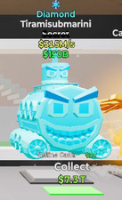 Fortnite Steal the Brainrot Diamond Tiramisubmarini $150B $315M/s