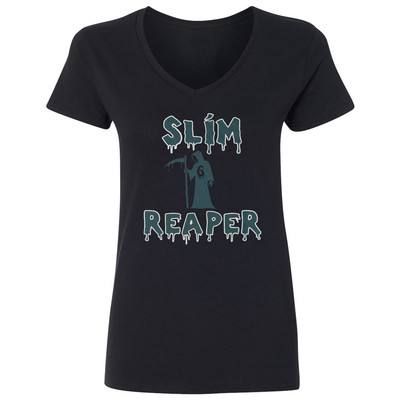 Philly Slim Reaper 6 DeVonta Inspired Tee Sports Fans Ladies' V-Neck Tshirt
