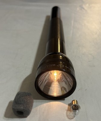 VTG Maglite Mag-Lite 5D Cell Black Aluminum 17'' Flashlight USA Tested