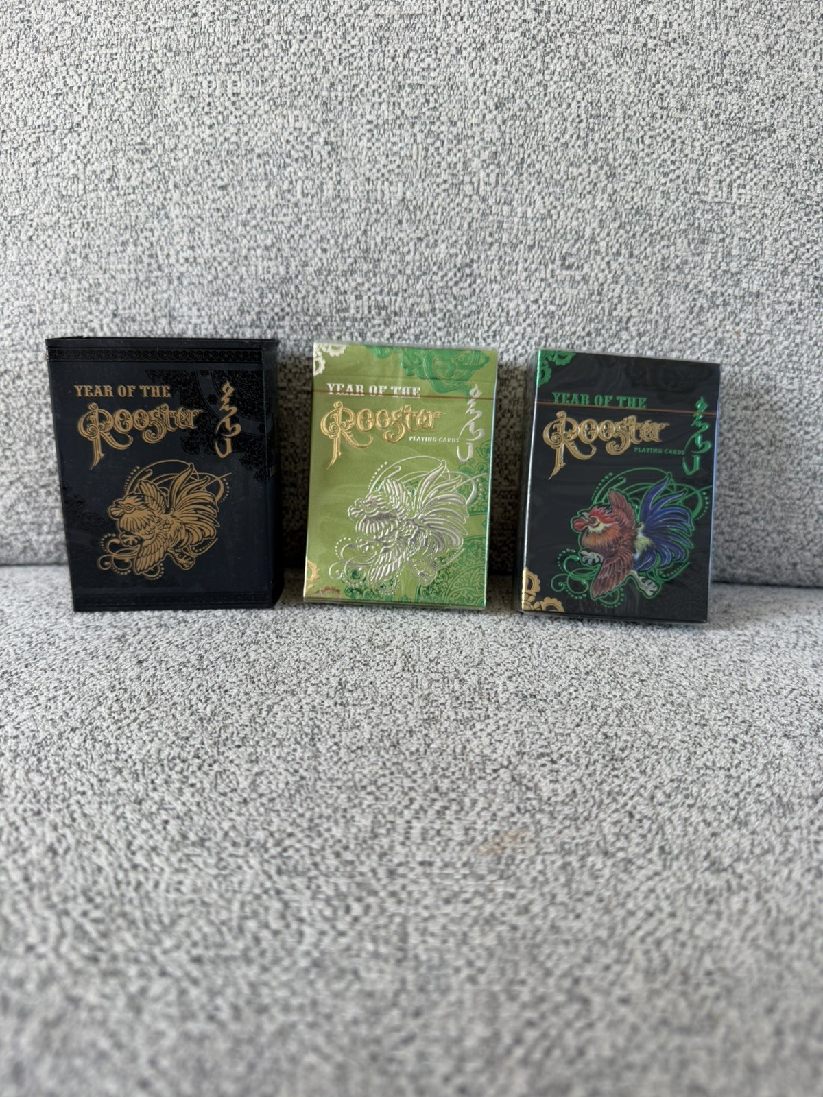Year of the Rooster-Lunar & Zodiac 2 Deck Playing Card Set with Sleeve - SEALED!