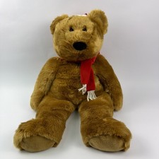 TY 1997 Beanie Buddies 30" Holiday Christmas Santa Hat Teddy Bear Plush Huge