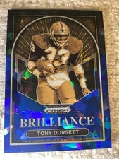 2023 Panini Prizm Draft Picks Tony Dorsett Blue Ice Prizm Brilliance /99 Pitt