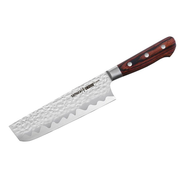 Samura Kaiju Nakiri KüChenmesser, 16,7 Cm Edelstahlklinge, Guard Und Holzgriff-image