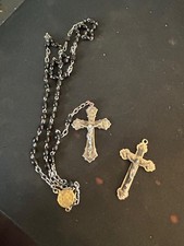 Religious Catholic Rosary Crucifix Charm Pendant Beads A2026A 