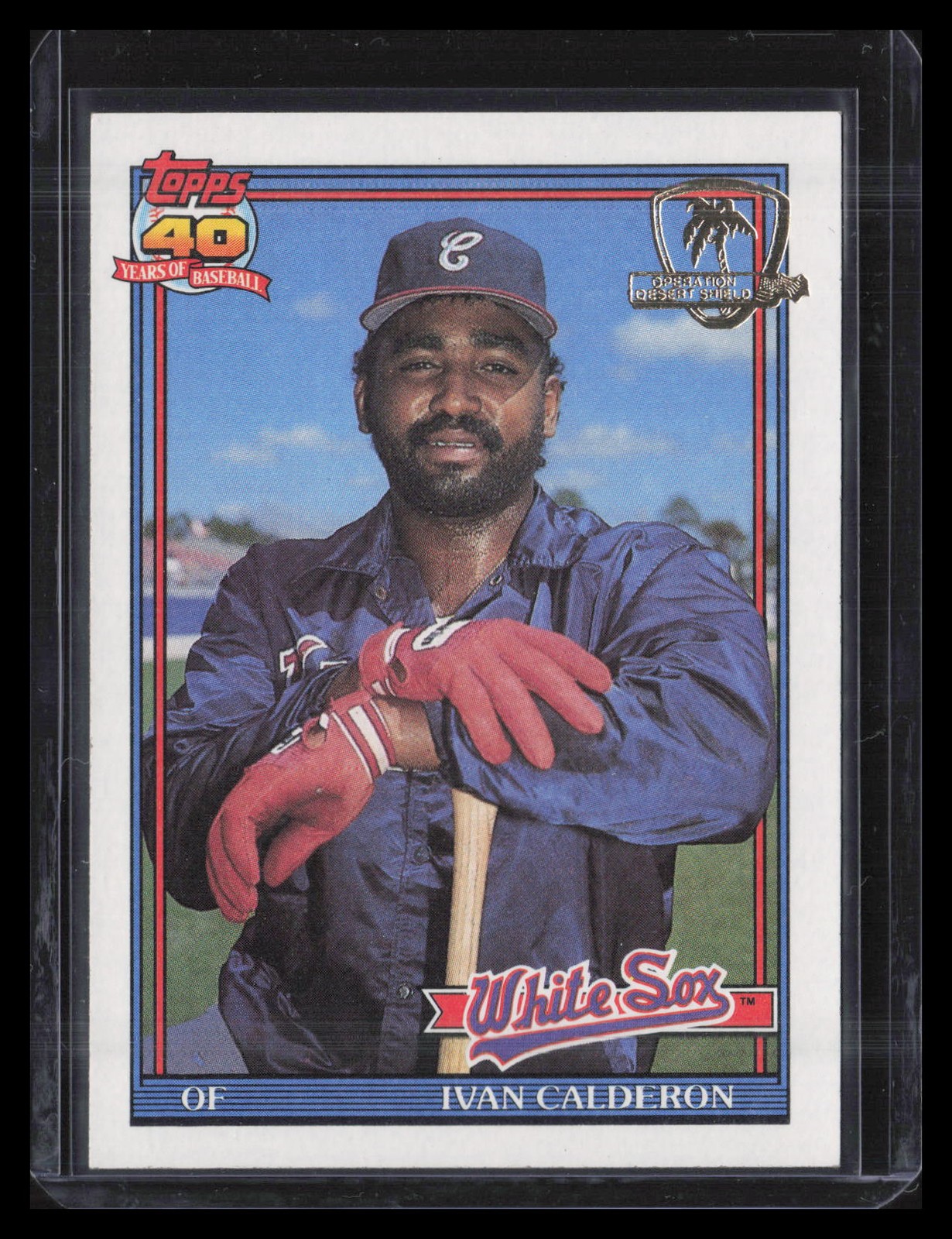 1991 Topps #93 Ivan Calderon Desert Shield