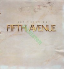 Dealer Brochure - 1987 Chrysler Fifth Avenue - 7 Pages