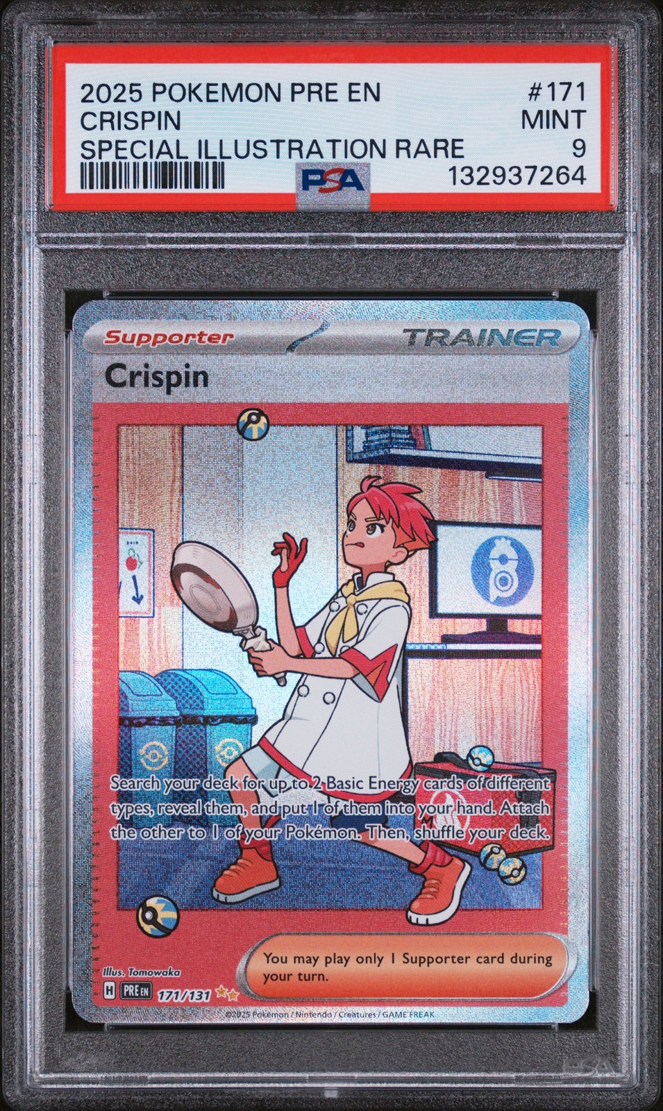 Crispin Pokemon Pre En-Prismatic Evolutions 171 NM PSA 9