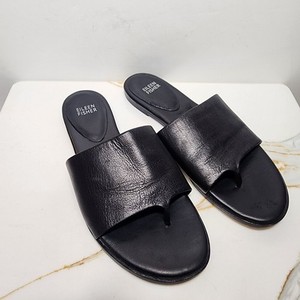 Sandales à Talon Eileen Fisher - Cuir Nubuck Noir - Pointure Variable