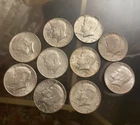 (10) 90% Silver 1964 Kennedy Half Dollars - Lot of 10 -$5 Face Value