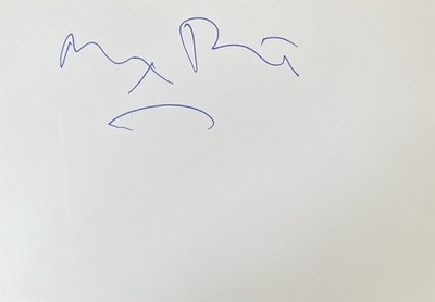 Max Richter Autogramm signed 15x10 Blankokarte in Person Filmkomponist