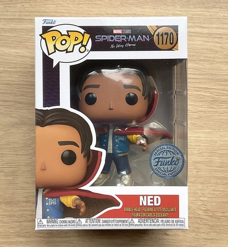 Funko Pop Marvel Spider-Man Ned With Cloak #1170 + Free Protector