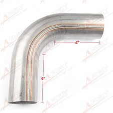 New 409 Stainless Steel 4 Inch Od 90 Degree Elbow Exhaust Mandrel Bend Pipe Us