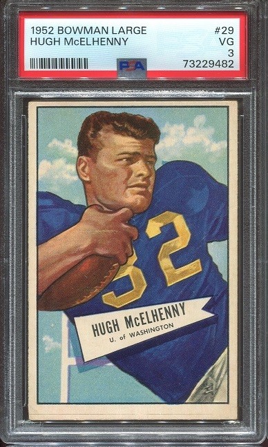 1952 Bowman Large #29 Hugh McElhenny RC PSA 3 San Francisco 49ers HOF Washington