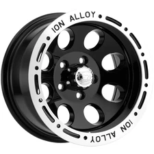 Ion 174 15x8 5x4.75" -27mm Gloss Black Wheel Rim 15" Inch