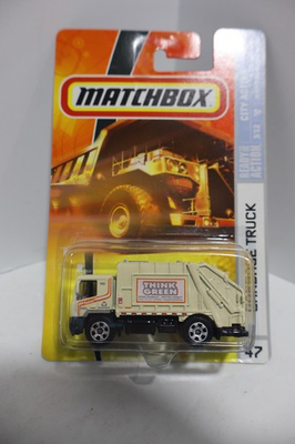 #ad 2007 Matchbox City Action Garbage Truck #47 New Sealed $4.99