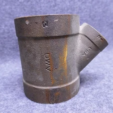 LEE DWV 3" Bronze Sweat Pipe Fitting Reducing Wye 3 X 3 X 1-1/2" Y New USA