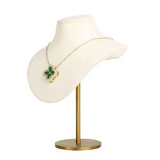 Necklace holder bust for girls, Velvet hanging jewelry organizer, Small neckl...