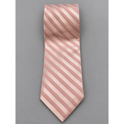 DKNY Donna Karan New York Men s 100% Silk Tie Pink Striped Made in USA