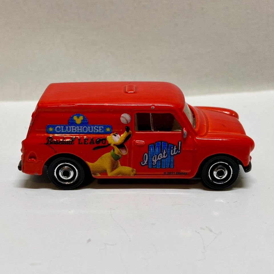 Matchbox 1965 Austin Mini Van Mickey Mouse Pluto Red MBX 1/64 Die-cast 2006 GUC - Image 3 of 4
