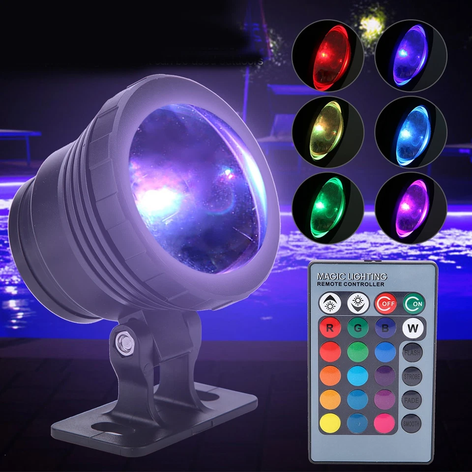 RGB LED Decorative Light Waterproof Multi Color Outdoor Spotlight - Image 2 of 4