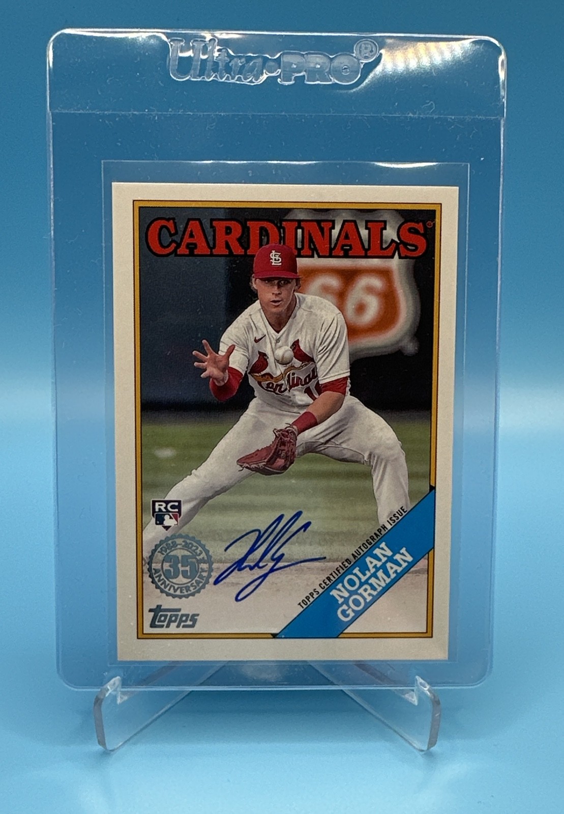 2023 Topps Series 1-1988 Autograph Nolan Gorman RC #88BA-NGO St. Louis Cardinals