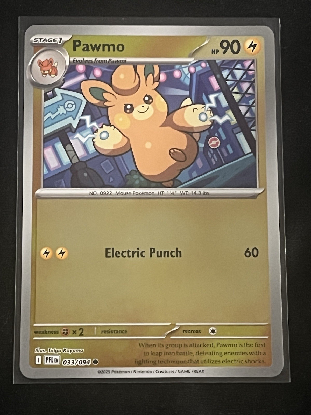 033/094 Pawmo - Phantasmal Flames - Reverse Holo - NM/M