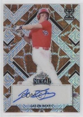 2022 Leaf Metal Giraffe Mojo 1/2 Jacob Berry #BA-JB1 Auto 0a17